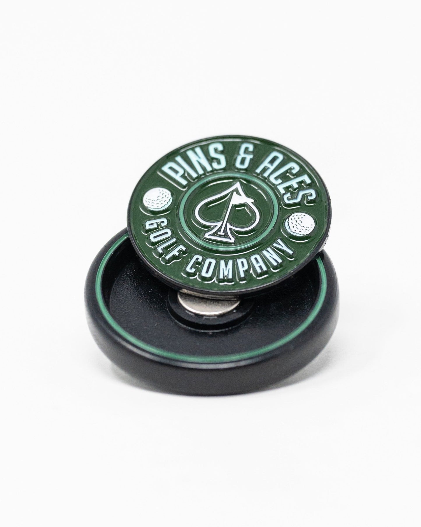 Pop Out Medallion Ball Marker - Green - Club Rehab