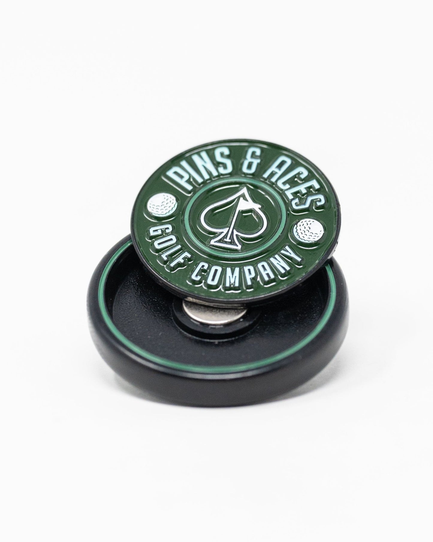 Pop Out Medallion Ball Marker - Green - Club Rehab
