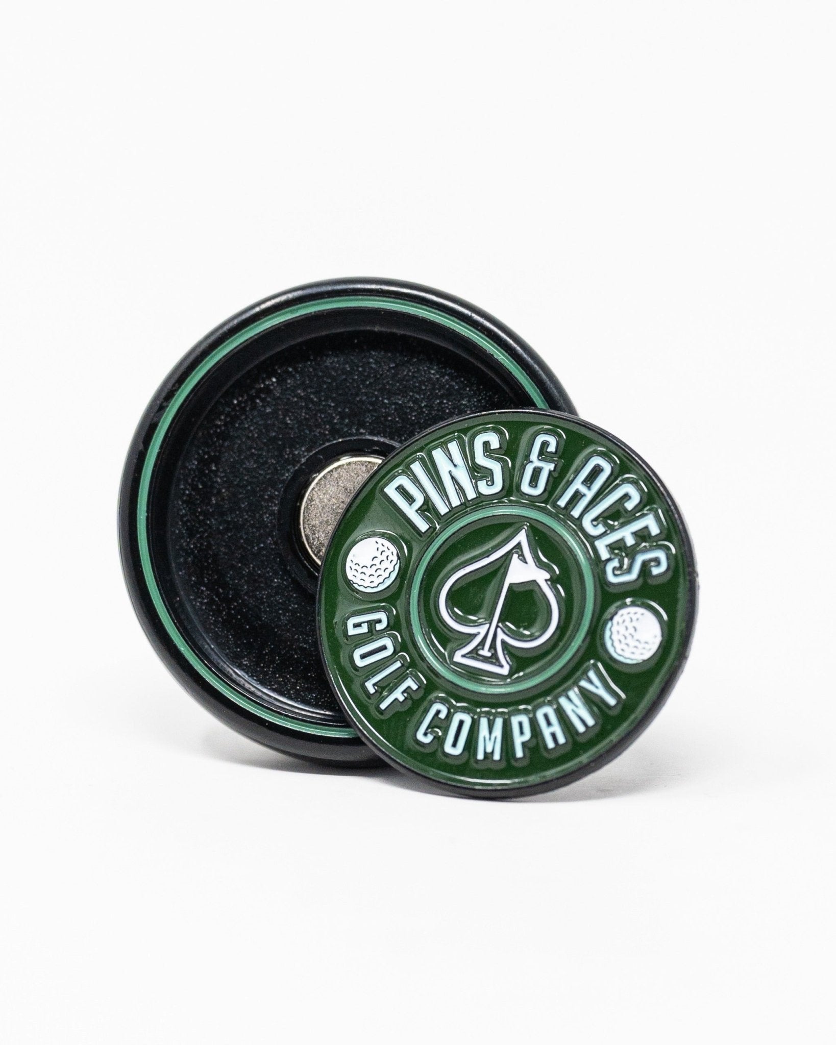 Pop Out Medallion Ball Marker - Green - Club Rehab