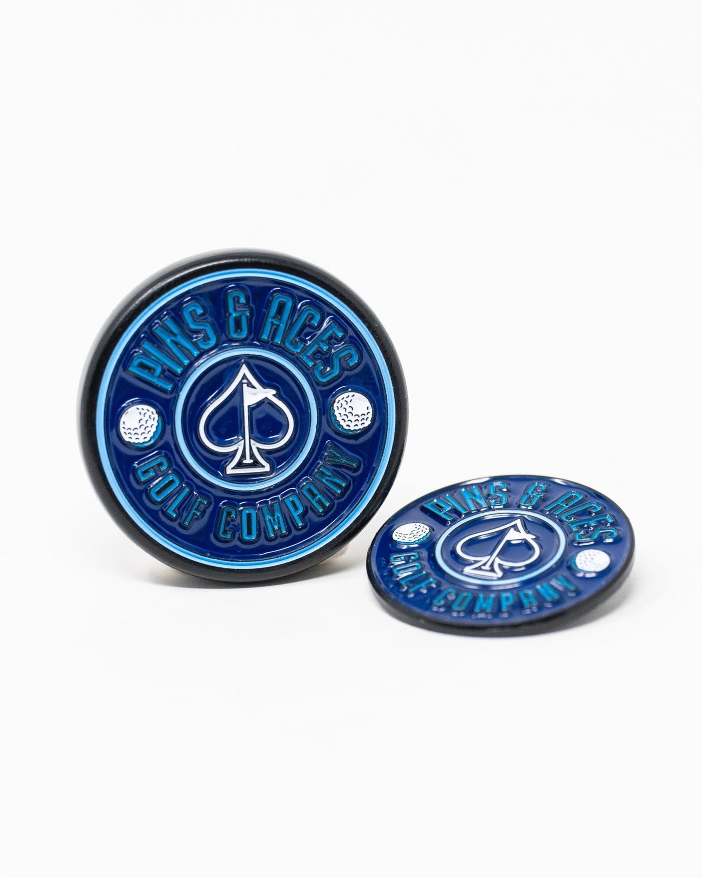 Pop Out Medallion Ball Marker - Navy - Club Rehab
