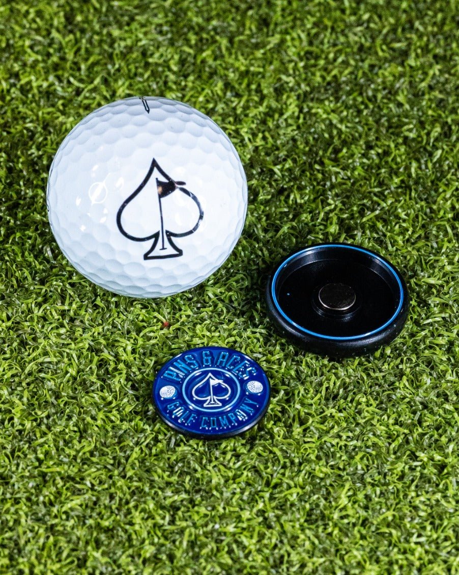 Pop Out Medallion Ball Marker - Navy - Club Rehab