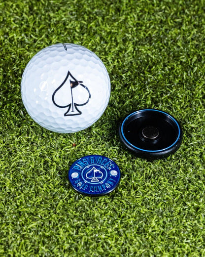 Pop Out Medallion Ball Marker - Navy - Club Rehab