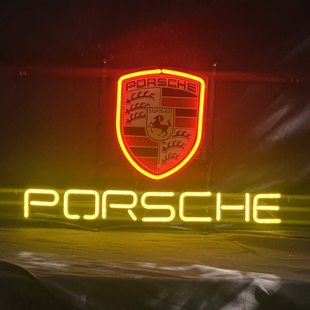 Porsche Car Neon Sign Light - 19 inches - Club Rehab