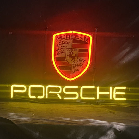 Porsche Car Neon Sign Light - 19 inches - Club Rehab