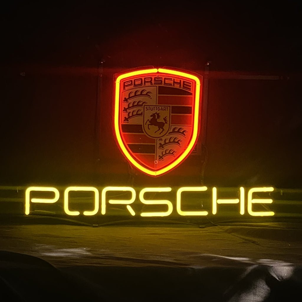 Porsche Car Neon Sign Light - 19 inches - Club Rehab