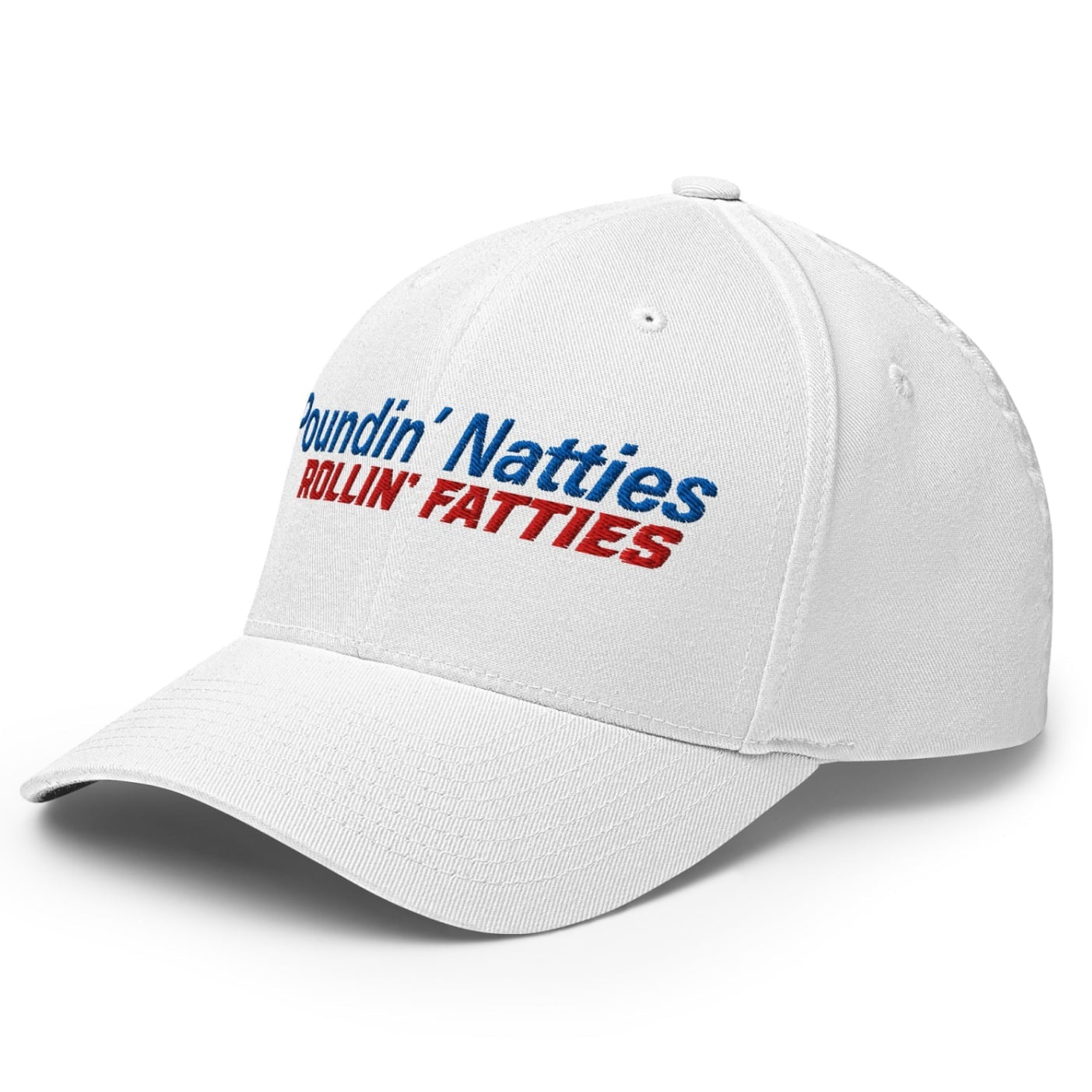Poundin' Natties Rollin' Fatties Embroidered Stretch Fit Golf Hat - S/M - Club Rehab