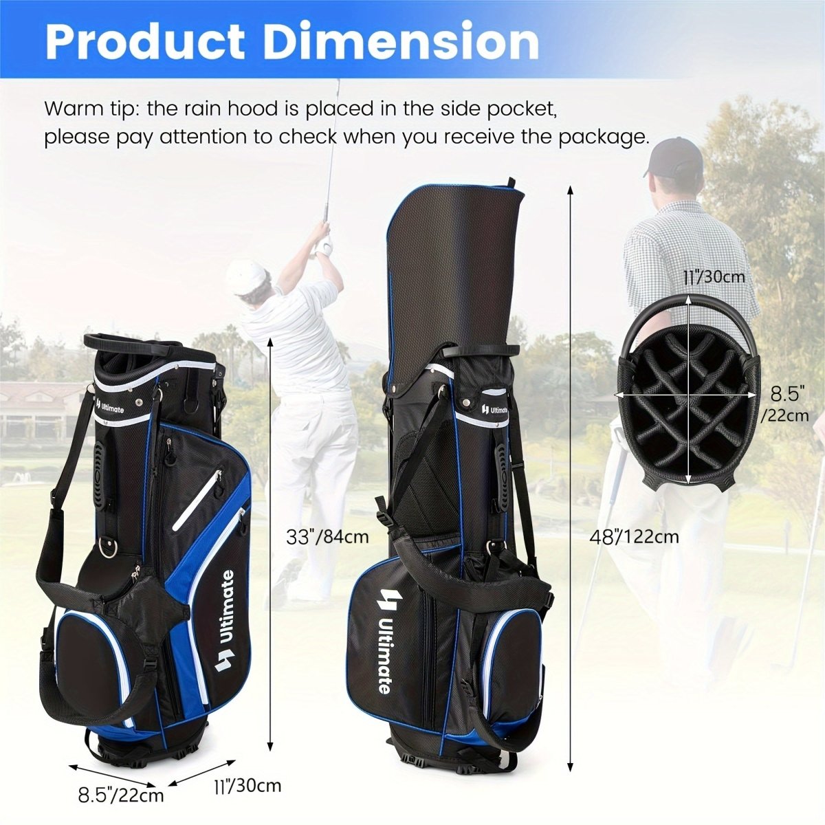 Premier 14 - Way Golf Cart Bag with Pockets - Club Rehab - Golf BagBluePremier 14 - Way Golf Cart Bag with Pockets