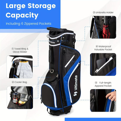 Premier 14 - Way Golf Cart Bag with Pockets - Club Rehab - Golf BagBluePremier 14 - Way Golf Cart Bag with Pockets