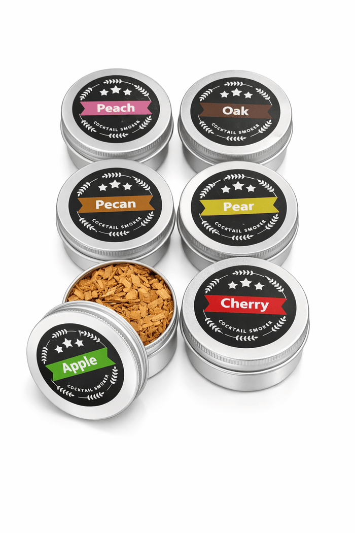 Premium Cocktail Smoker Wood Chips – 6 Flavor Variety Pack - Club Rehab
