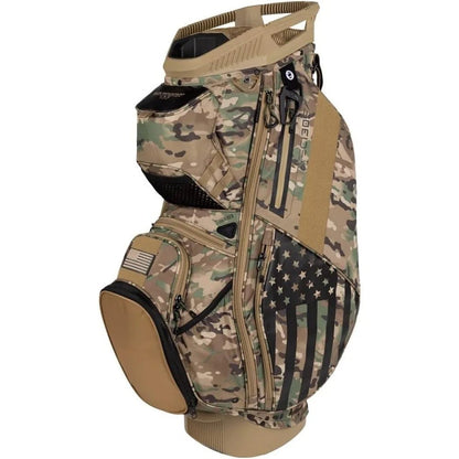 Premium Golf Bag - 14 - Way Divider, 13 Pockets - Camouflage - Patriot Camo - Club Rehab