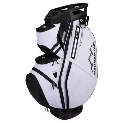 Premium Golf Bag - 14 - Way Divider - White/Black - Club Rehab