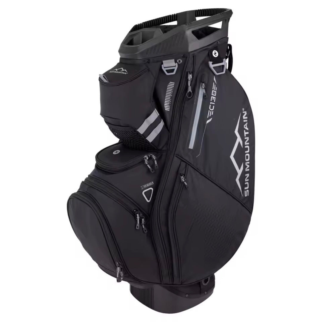 Premium Golf Bag - 14 - Way Divider - Black - Midnight Black - Club Rehab