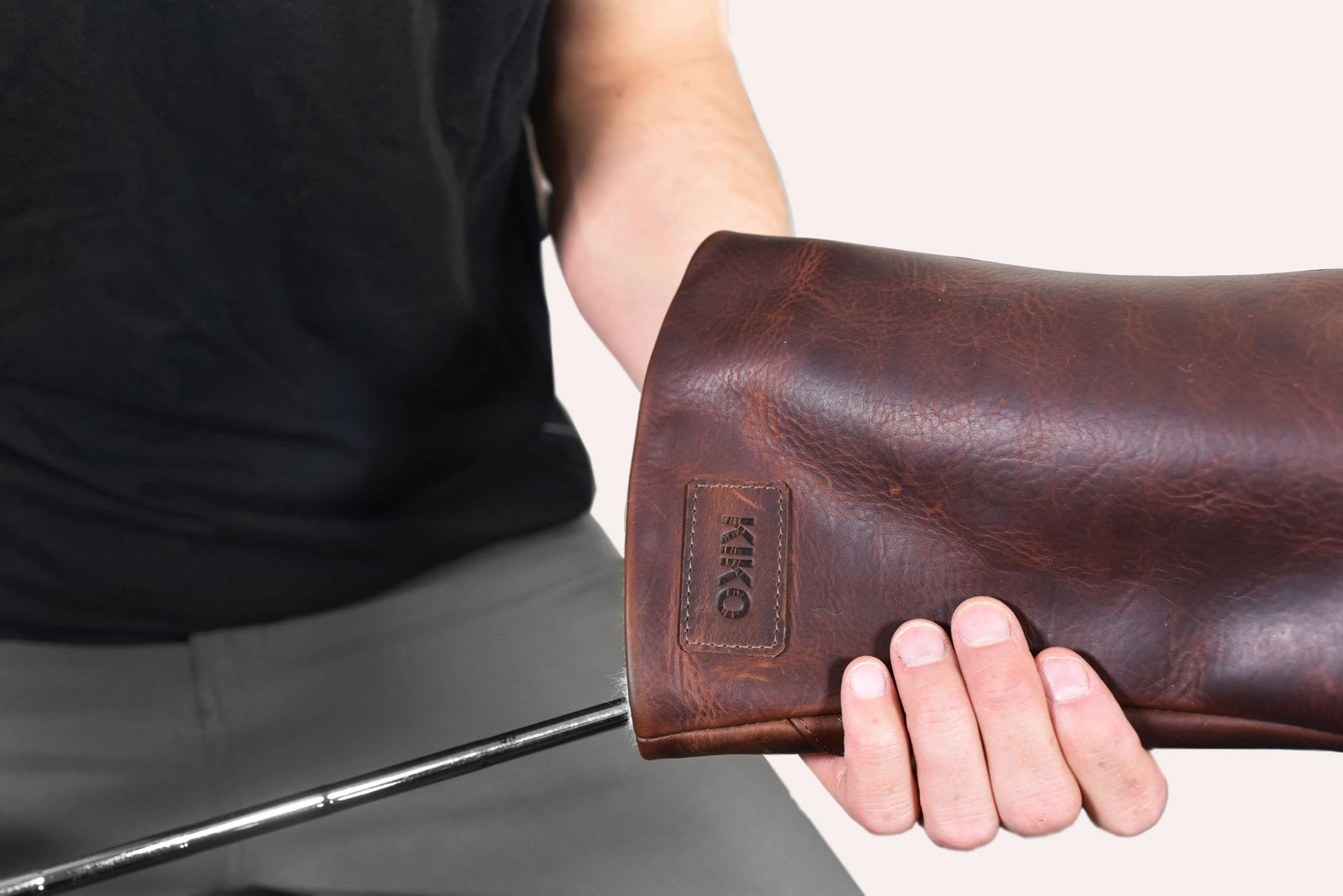 Premium Leather Golf Headcover - 5 Wood Dark Brown - Club Rehab