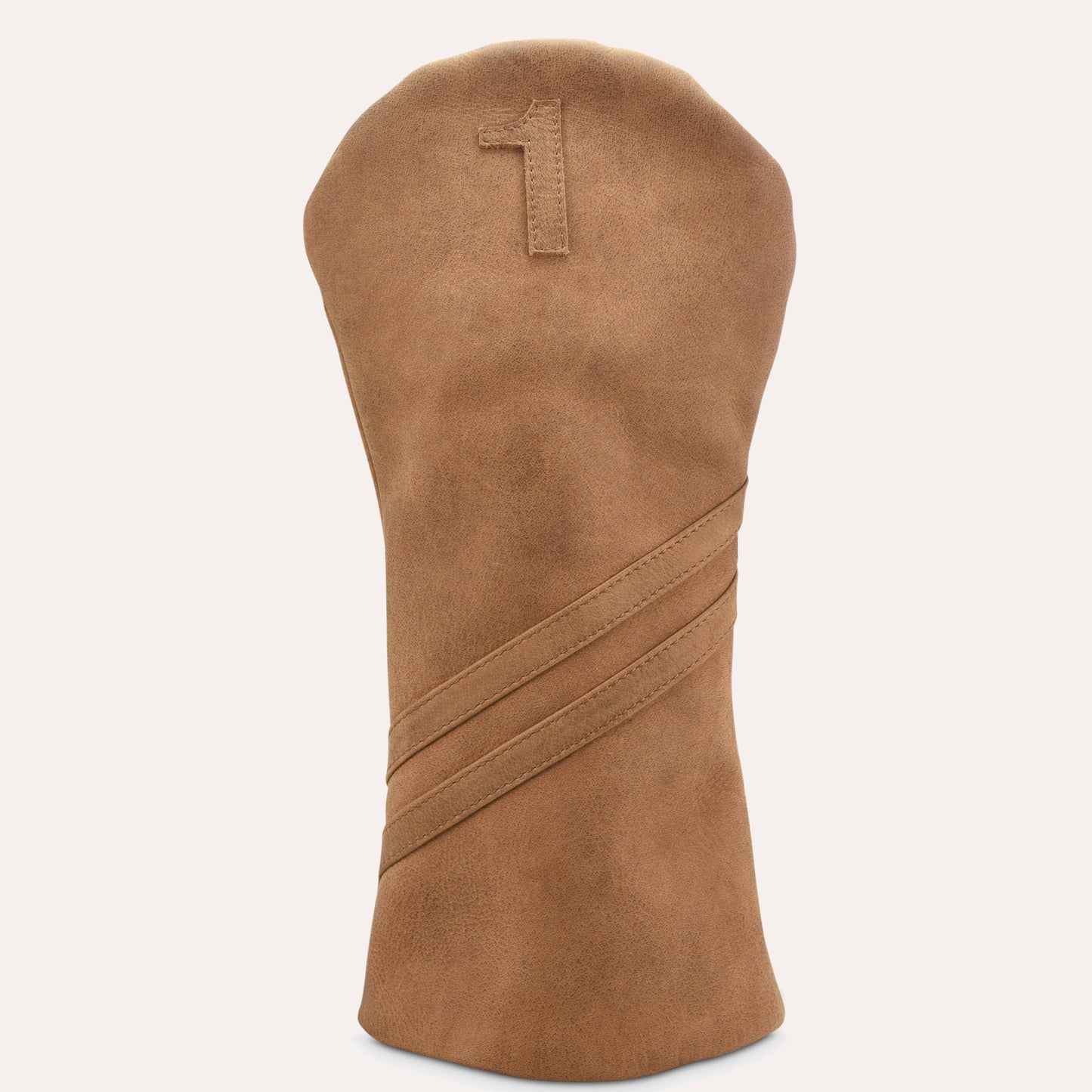 Premium Leather Golf Headcover - Driver Brown - Club Rehab