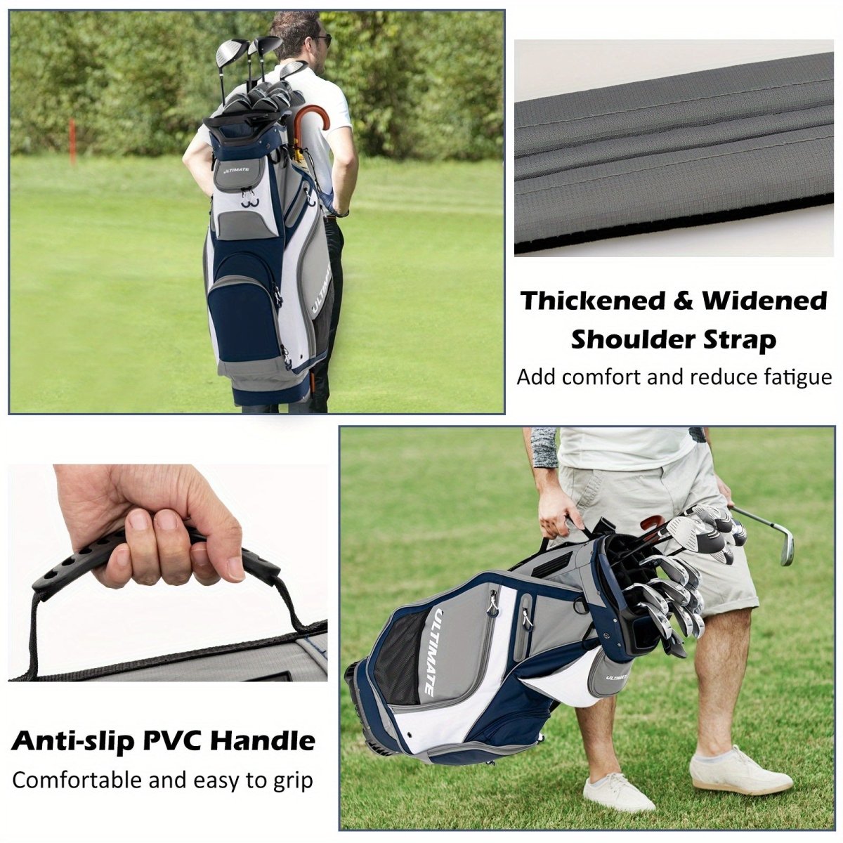 Pro Caddy 14 - Way Golf Cart Bag with Rain Hood - Club Rehab - Golf BagPro Caddy 14 - Way Golf Cart Bag with Rain Hood