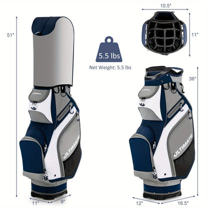 Pro Caddy 14 - Way Golf Cart Bag with Rain Hood - Club Rehab - Golf BagPro Caddy 14 - Way Golf Cart Bag with Rain Hood