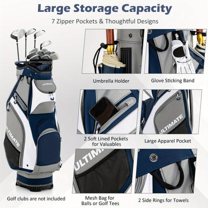 Pro Caddy 14 - Way Golf Cart Bag with Rain Hood - Club Rehab - Golf BagPro Caddy 14 - Way Golf Cart Bag with Rain Hood