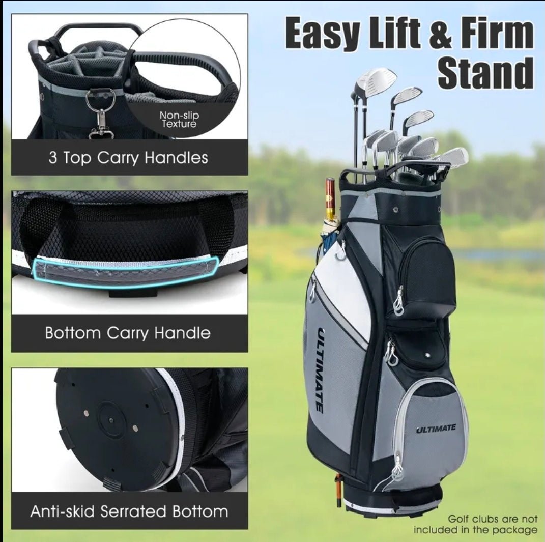 Pro Caddy 14 - Way Golf Cart Bag with Rain Hood - Club Rehab
