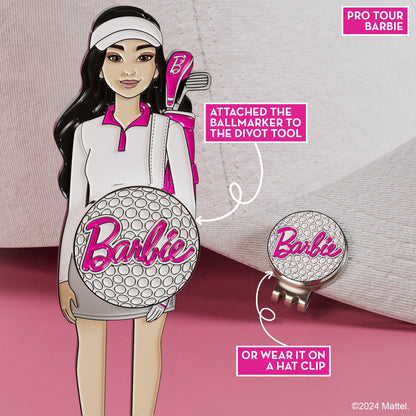 Pro Tour Barbie Divot Tool with Barbie Golf Ball Marker