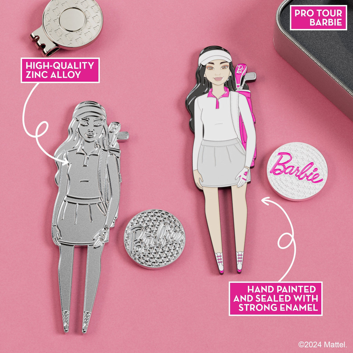 Pro Tour Barbie Divot Tool with Barbie Golf Ball Marker