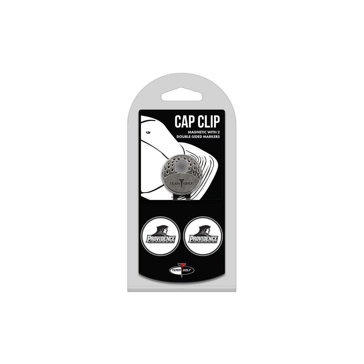 PROVIDENCE COL hat clip with two golf ball markers