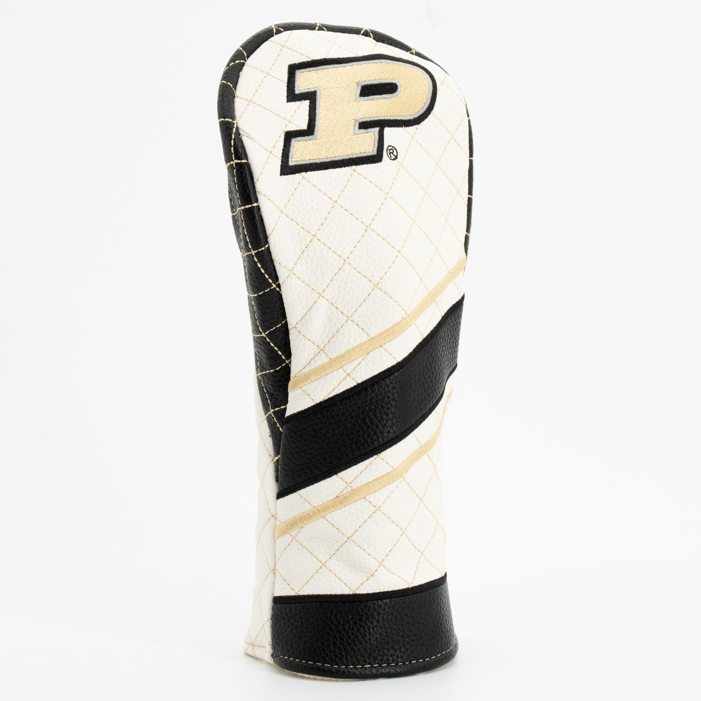 Purdue Boilermakers Quilted Headcovers – Boiler Up Collection - Fairway Stripe - Club Rehab