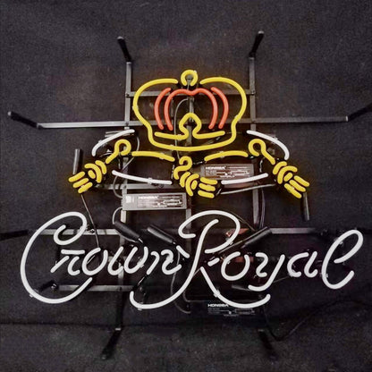 Purple Crown Royal Whiskey Neon Light Sign - Club Rehab