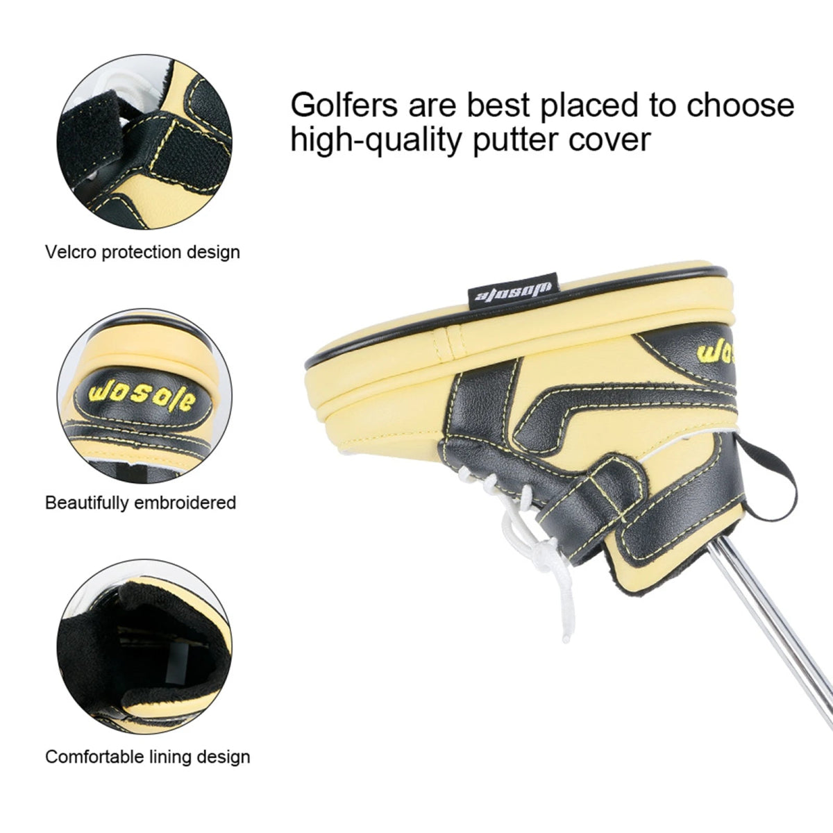 Putter Kicks: Sneaker Headcovers for Your Golf Club - Club Rehab - Blue WhitePutter Kicks: Sneaker Headcovers for Your Golf Club