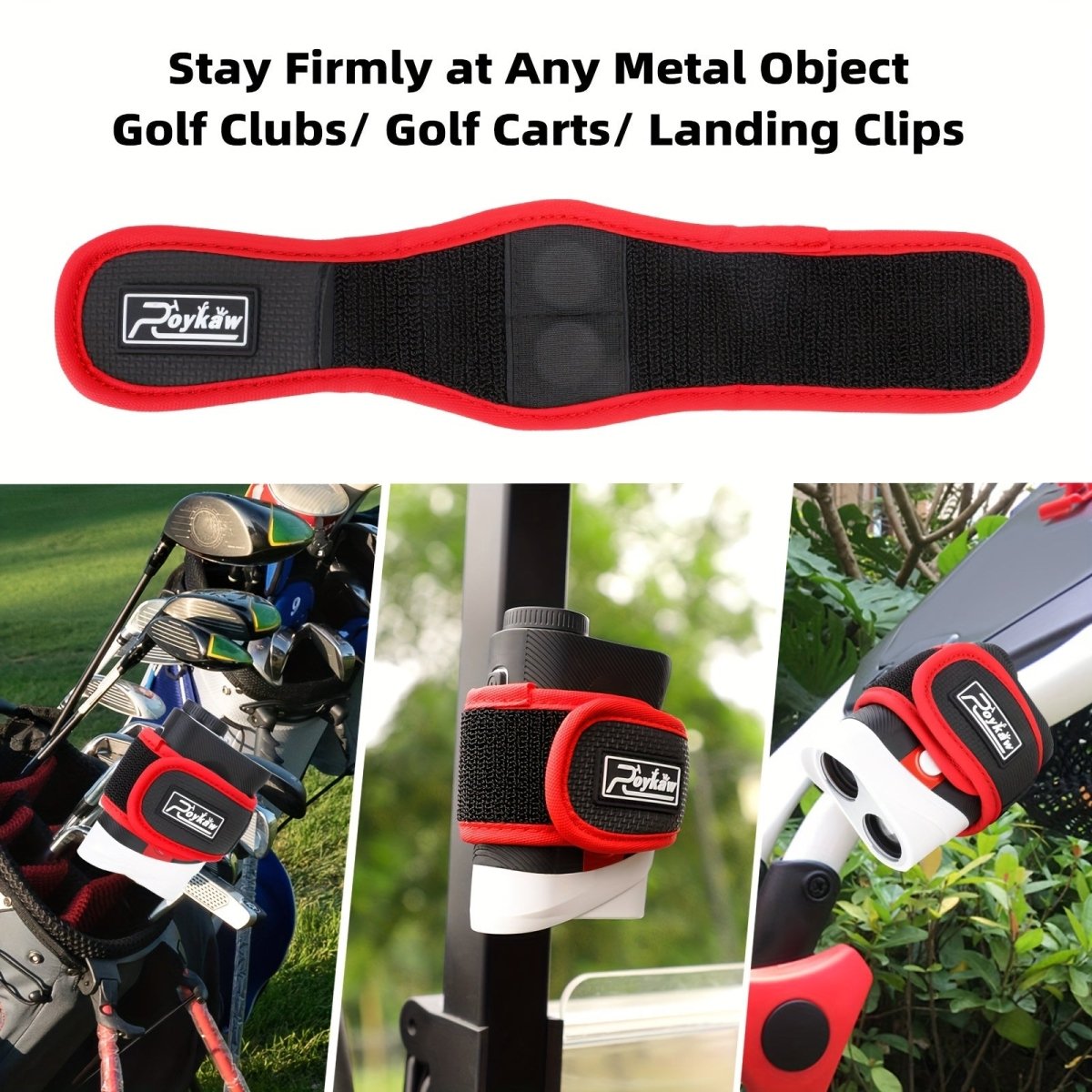 Quick - Clip Magnetic Golf Rangefinder Mount - Club Rehab - Rangefinder AccessoryRedQuick - Clip Magnetic Golf Rangefinder Mount