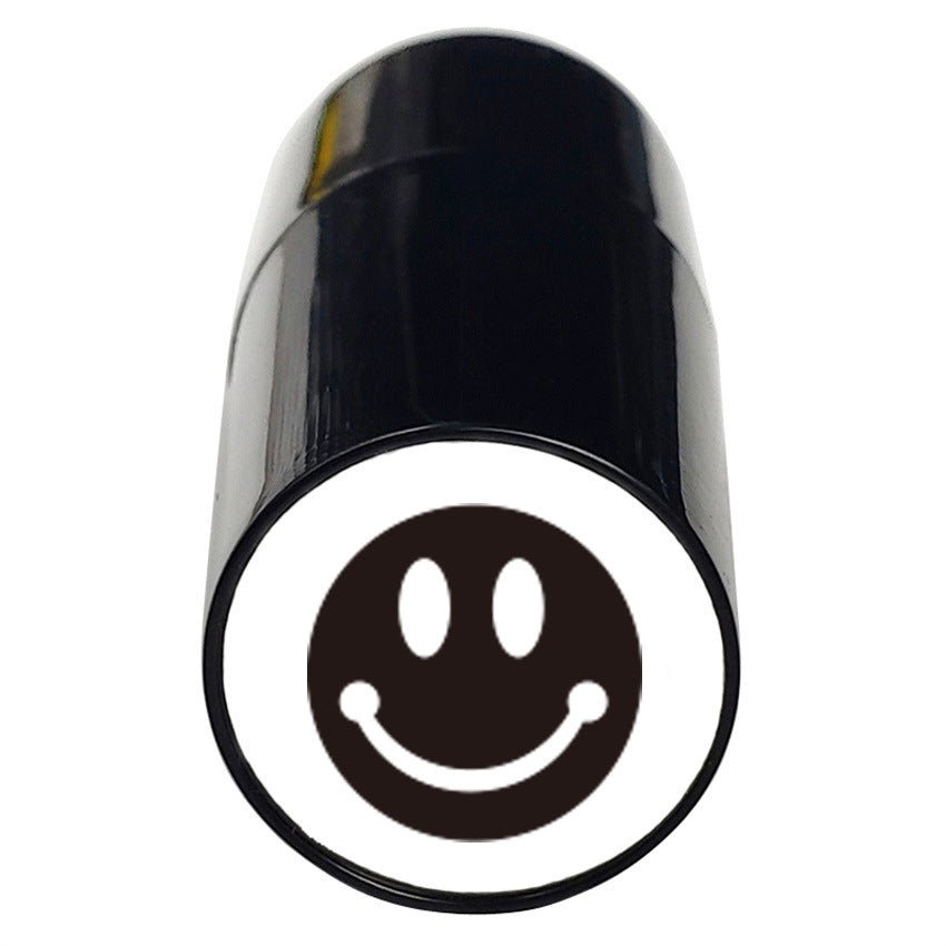 Quick - Dry Golf Ball Stamper - Black Smiley Face - Club Rehab