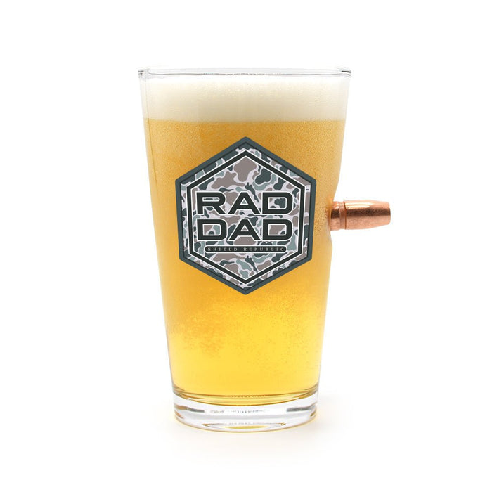 Rad Dad Duck Camo - 50 Cal Pint Glass - Club Rehab