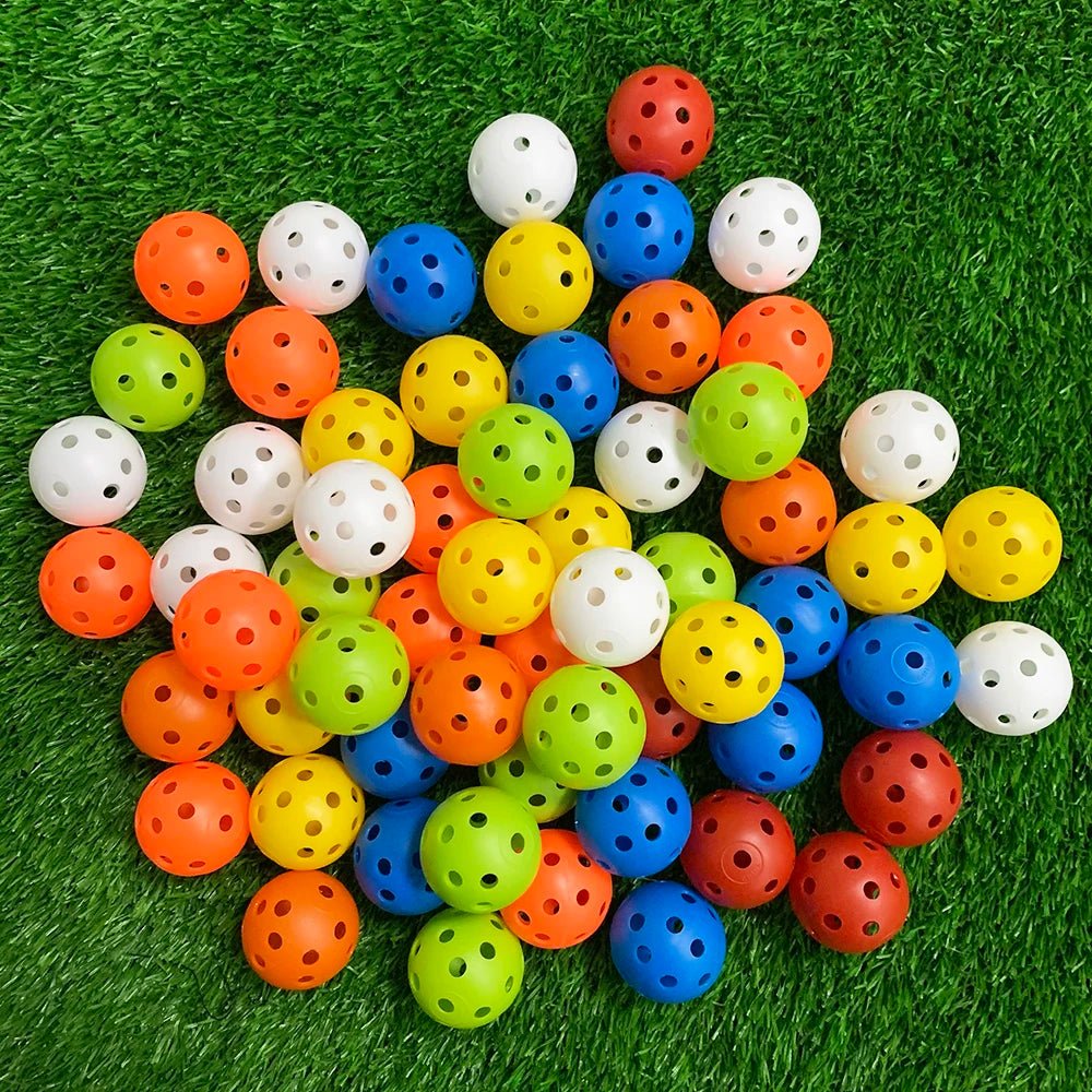 Rainbow Airflow: Practice Golf Balls - 24 Pack - Club Rehab - PlasticRainbow Mix45086354178240