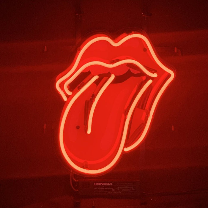 Red Rolling Stones Neon Signs Light - Club Rehab
