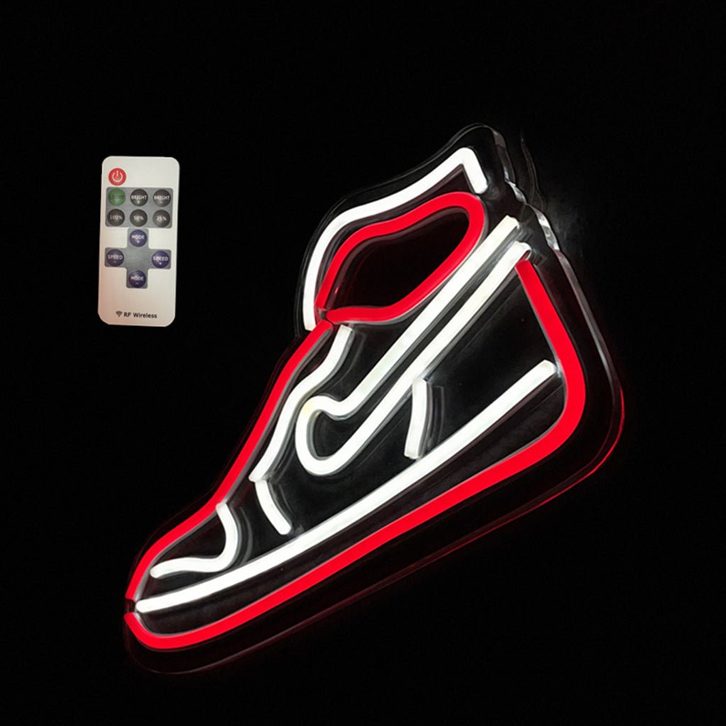 Red Sneaker LED Neon Light - Club Rehab