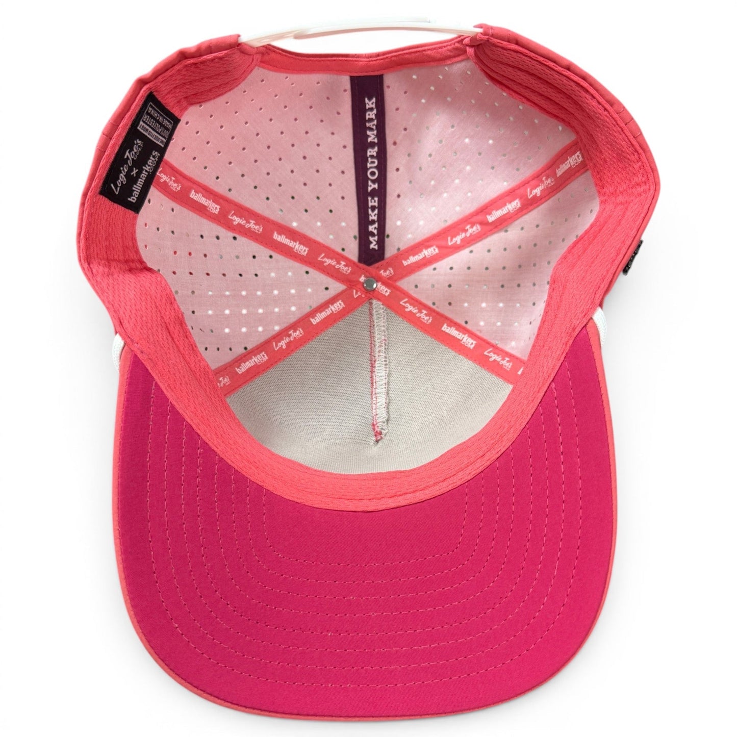 Redfoot Birdie Golf Hat | Snapback Cap | Built-in Magnetic Ball Marker Holder + Marker Included | Adjustable Red Footed Booby - Club Rehab