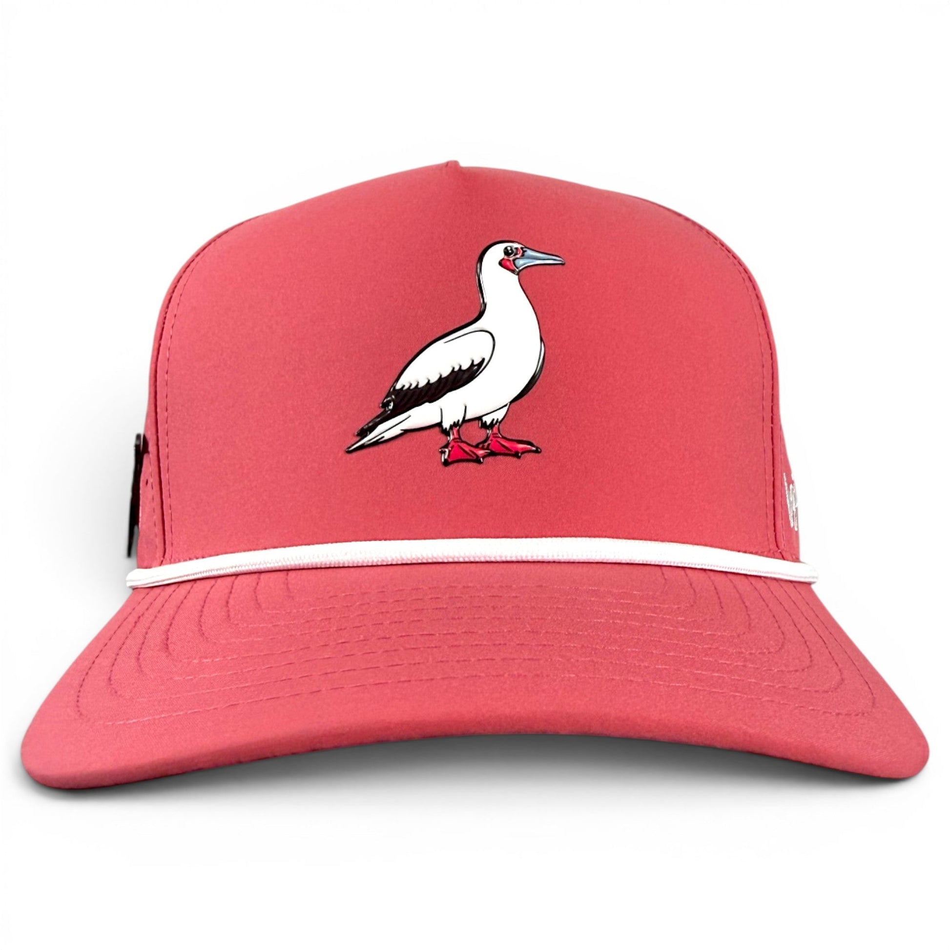 Redfoot Birdie Golf Hat | Snapback Cap | Built-in Magnetic Ball Marker Holder + Marker Included | Adjustable Red Footed Booby - Club Rehab