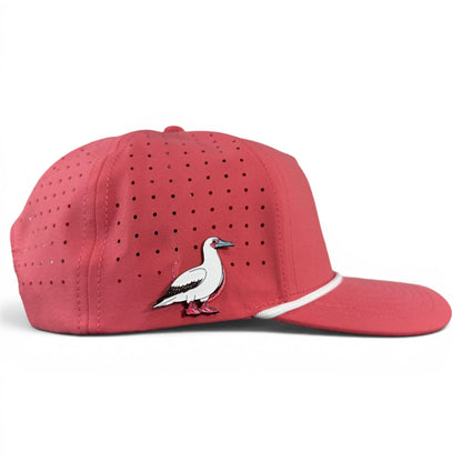 Redfoot Birdie Golf Hat | Snapback Cap | Built-in Magnetic Ball Marker Holder + Marker Included | Adjustable Red Footed Booby - Club Rehab