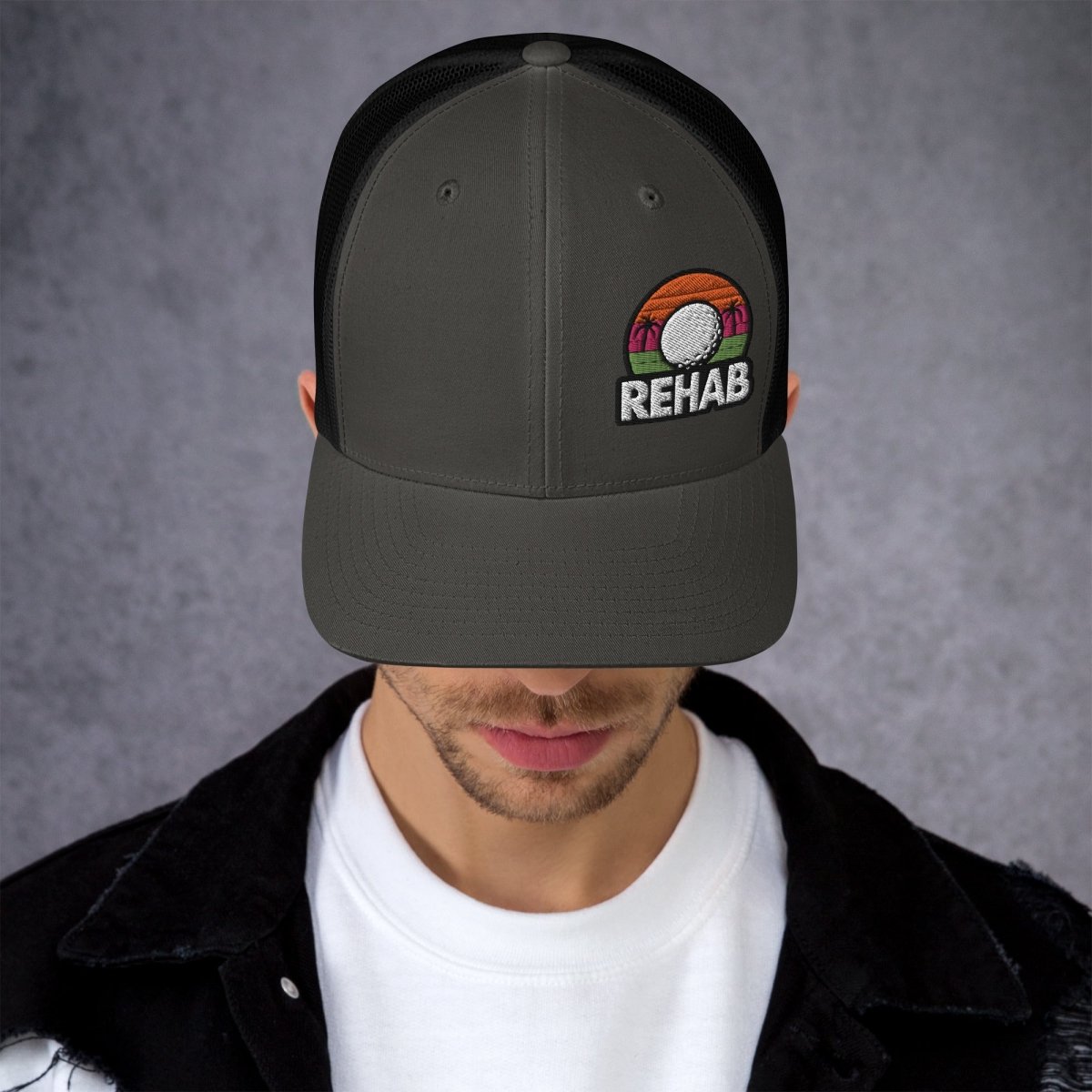 Rehab Sunset Snapback - Club Rehab - hatsCharcoal/ BlackRehab Sunset Snapback