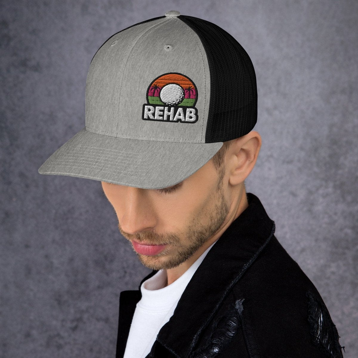 Rehab Sunset Snapback - Club Rehab - hatsHeather/ BlackRehab Sunset Snapback