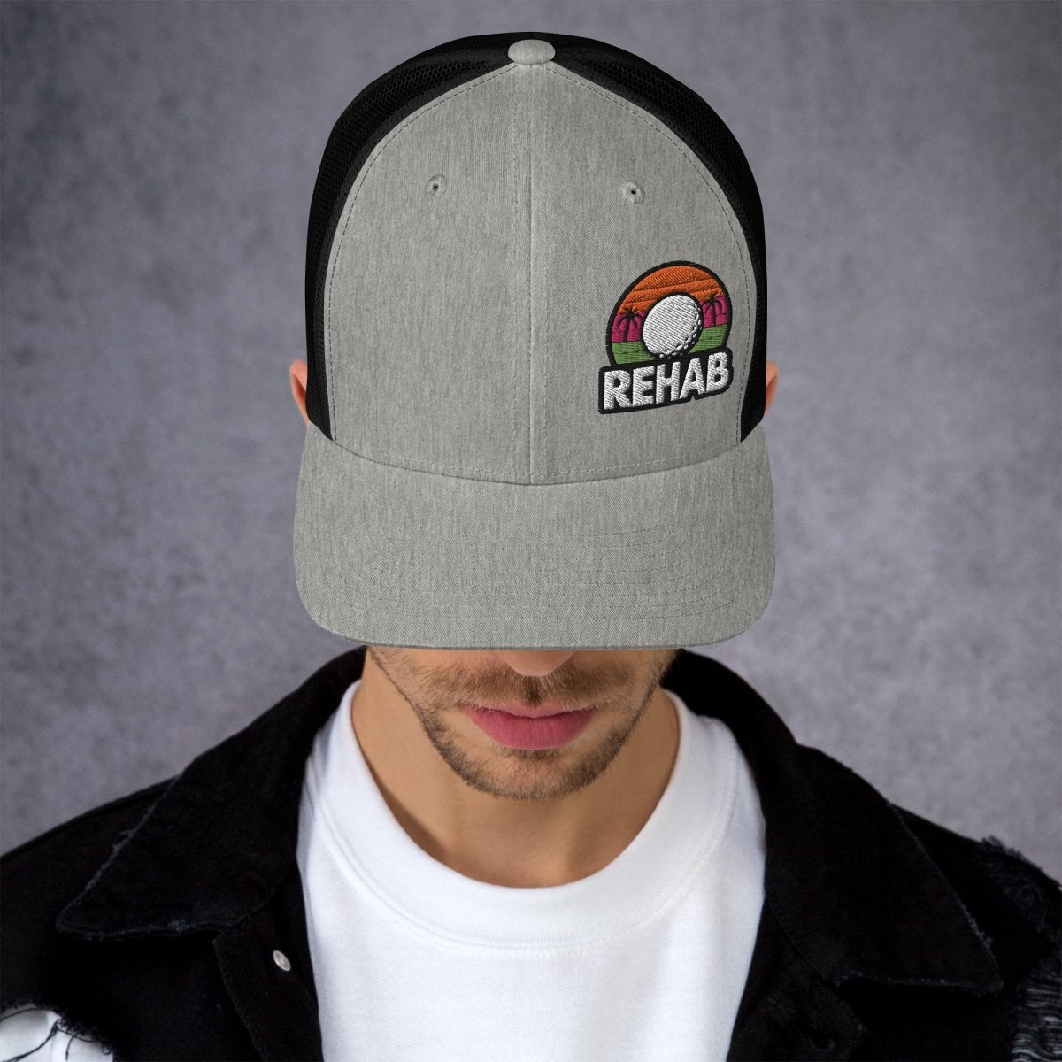 Rehab Sunset Snapback - Club Rehab - hatsHeather/ BlackRehab Sunset Snapback