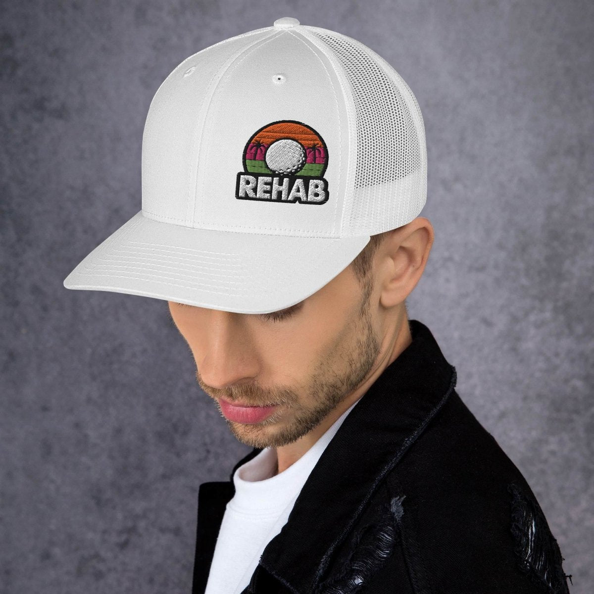 Rehab Sunset Snapback - Club Rehab - hatsWhiteRehab Sunset Snapback