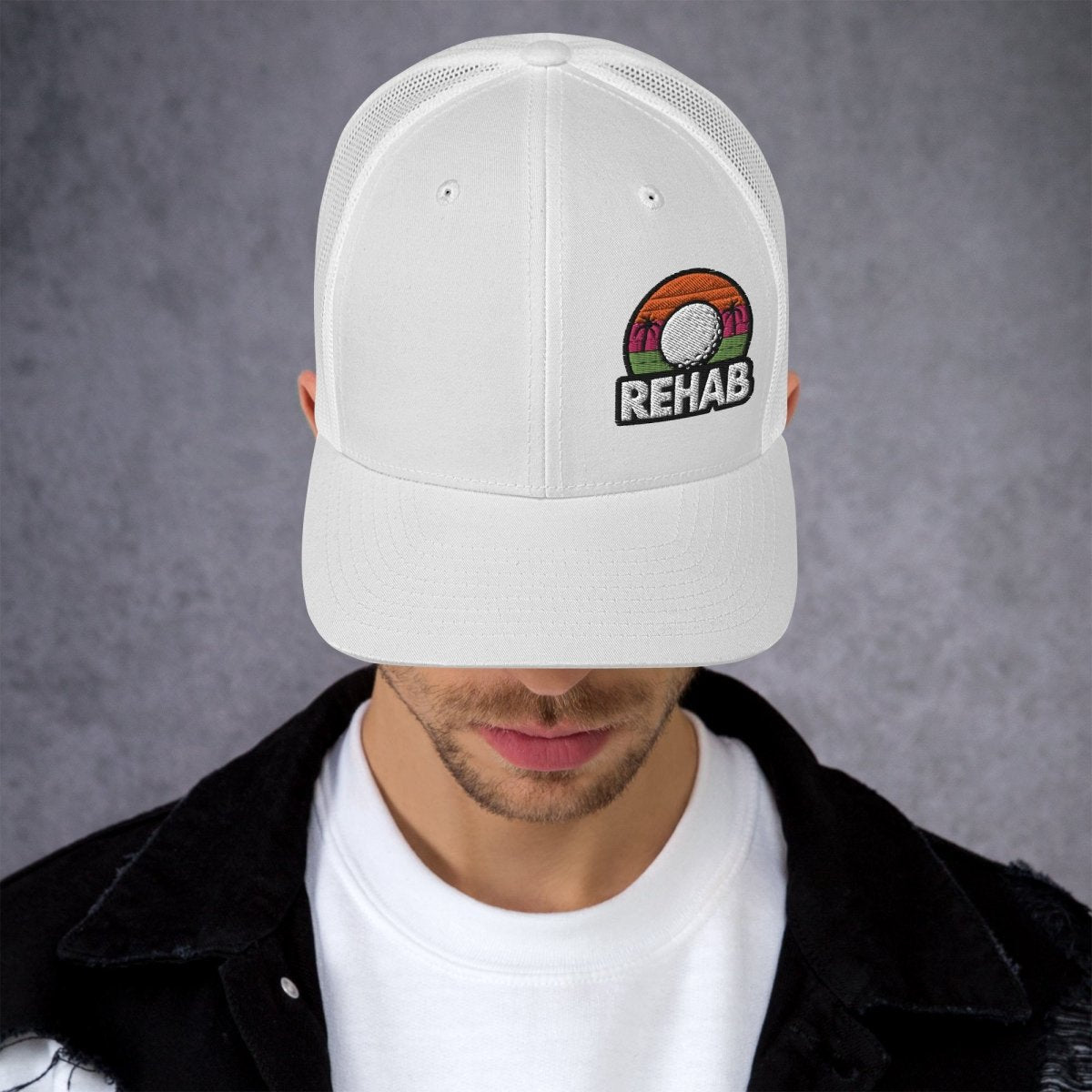 Rehab Sunset Snapback - Club Rehab - hatsWhiteRehab Sunset Snapback