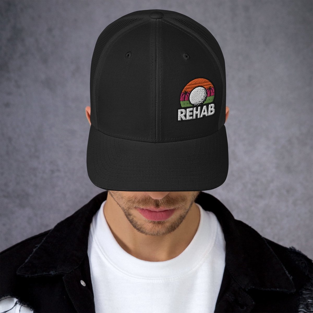 Rehab Sunset Snapback - Club Rehab - hatsBlackRehab Sunset Snapback