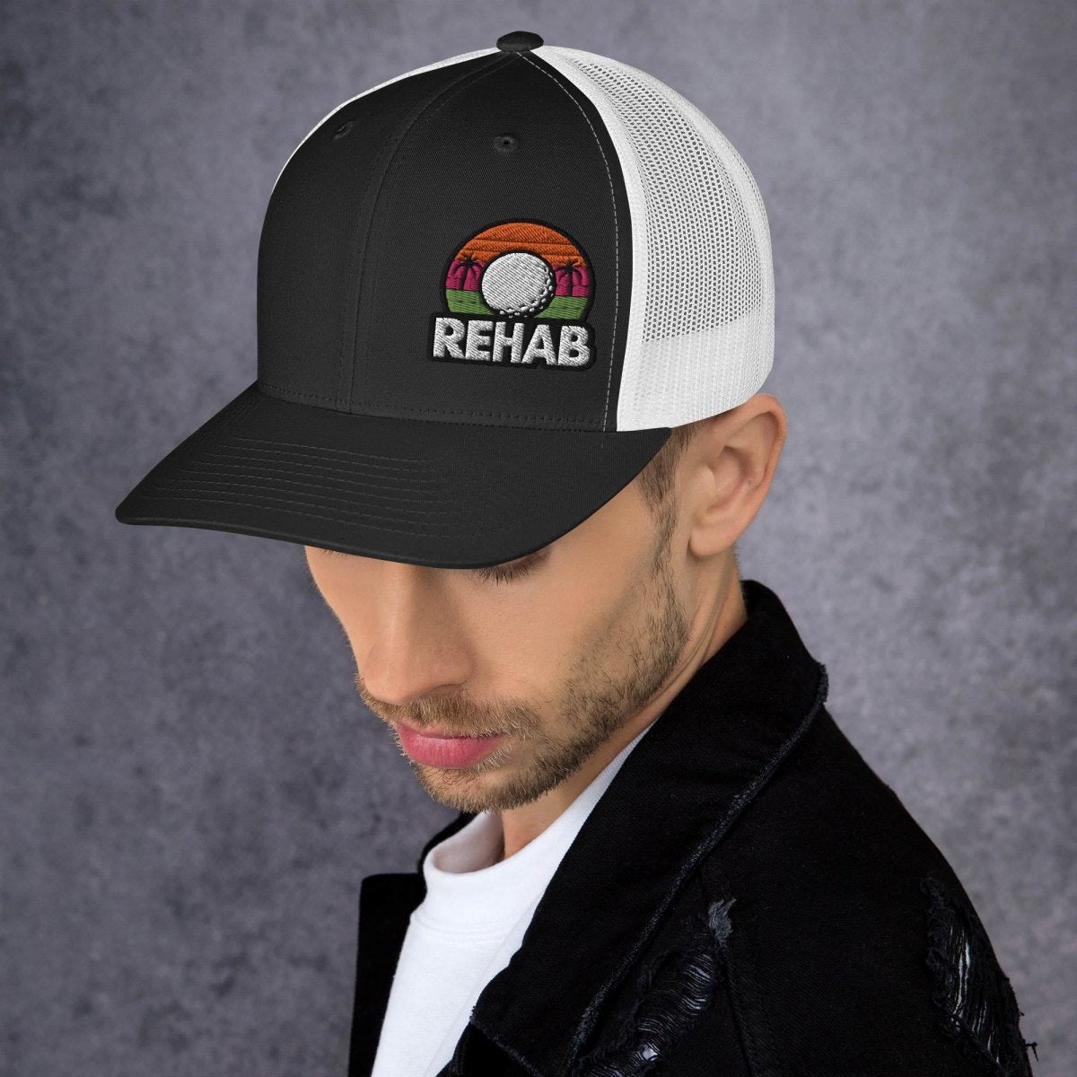 Rehab Sunset Snapback - Club Rehab - hatsBlack/ WhiteRehab Sunset Snapback