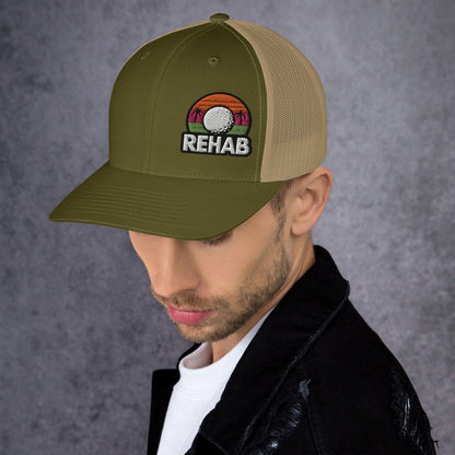 Rehab Sunset Snapback - Club Rehab - hatsMoss/ KhakiRehab Sunset Snapback