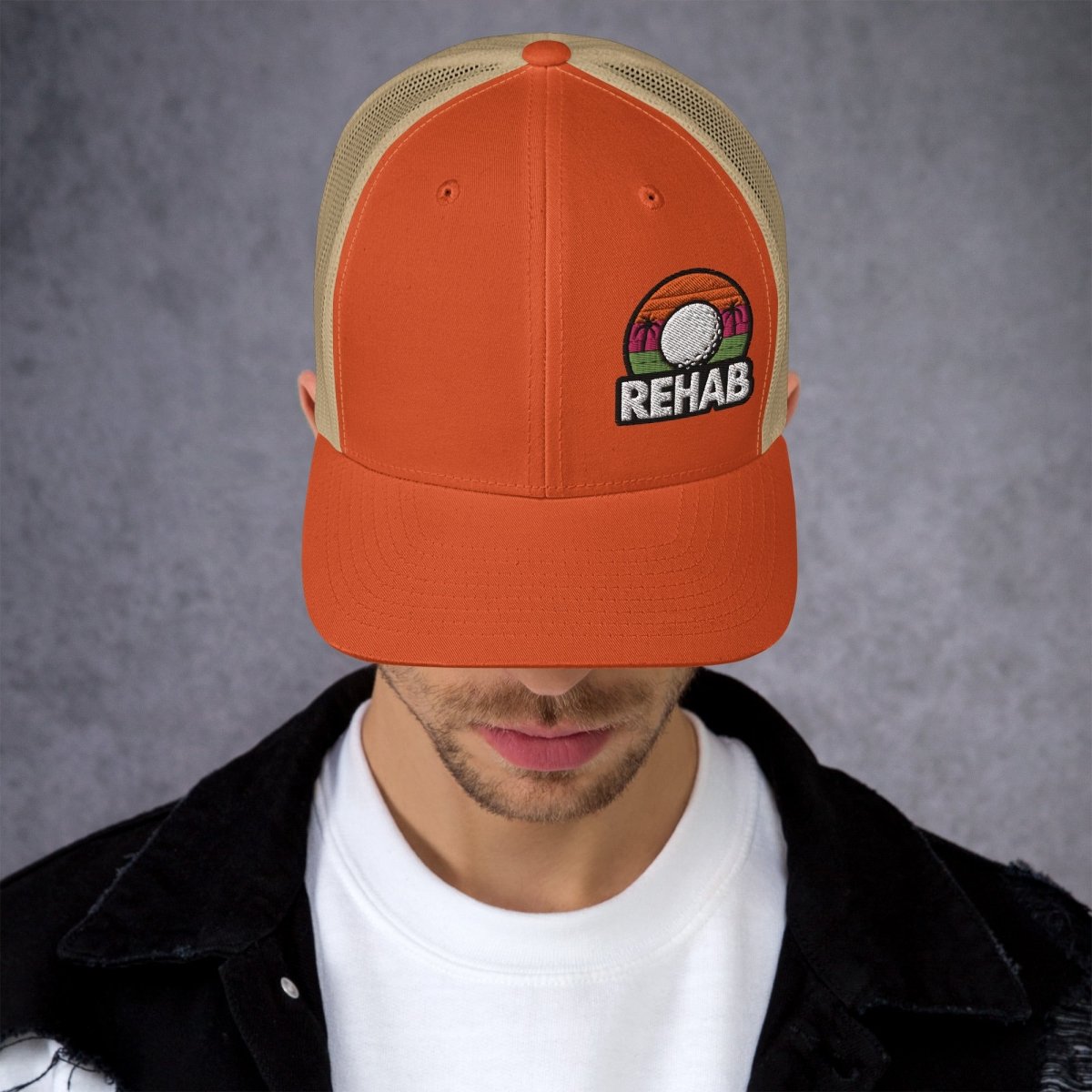 Rehab Sunset Snapback - Club Rehab - hatsRustic Orange/ KhakiRehab Sunset Snapback