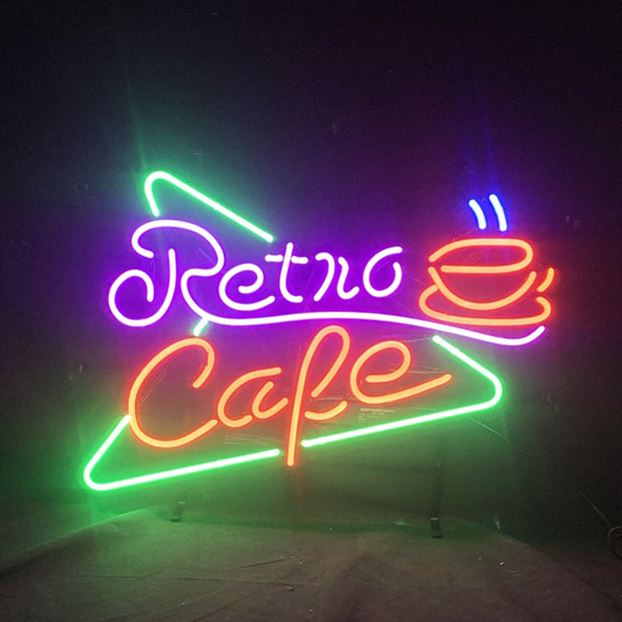 Retro Cafe Neon Light Sign - Club Rehab