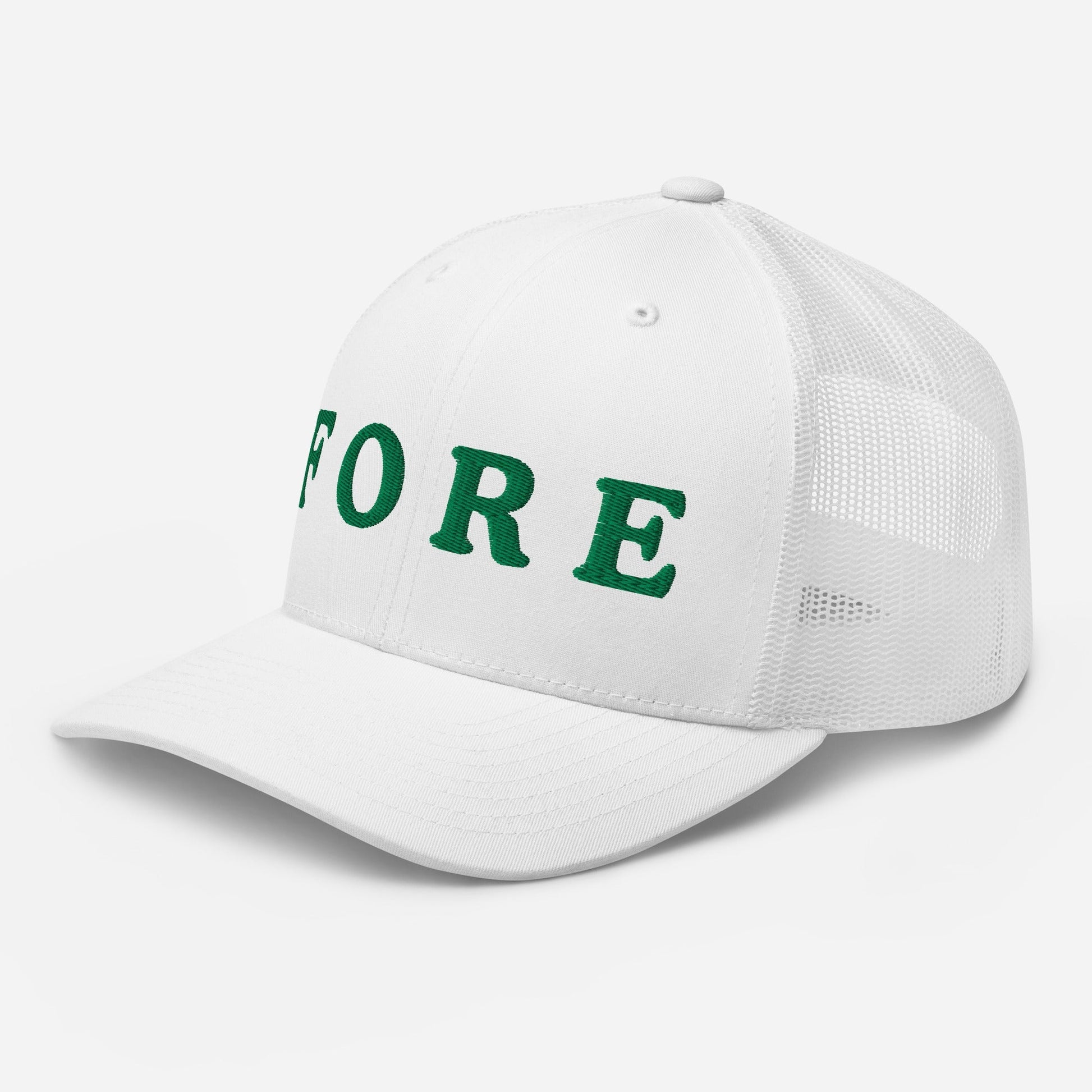 Retro FORE Embroidered Trucker Hat - Club Rehab