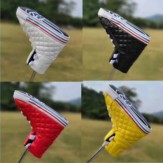 Retro Kicks Golf Blade Putter Cover: Vintage Vibes for Your Club - Club Rehab - HeadcoverPure White: Clean and crisp echoing the classic tennis shoes of yesteryears.Retro Kicks Golf Blade Putter Cover: Vintage Vibes for Your Club