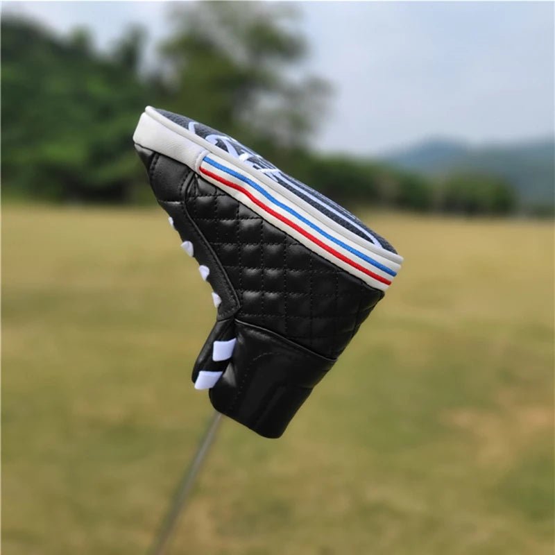 Retro Kicks Golf Blade Putter Cover: Vintage Vibes for Your Club - Club Rehab - HeadcoverClassic Black: Sleek and versatile just like your favorite old - school high - tops.Retro Kicks Golf Blade Putter Cover: Vintage Vibes for Your Club